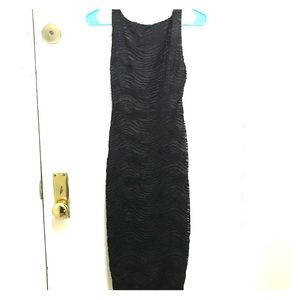 Kookai zebra tiger stripe net dress with shelf bra